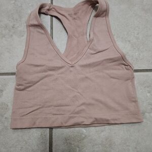 True Craft Blush V-Neck Sports Bra